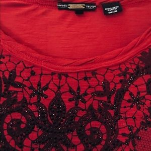 Miss Me sz Large long black lace sleeved